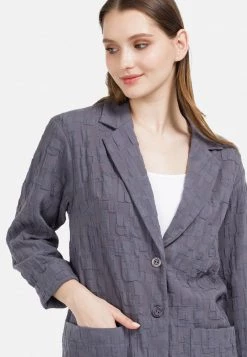 HELMIDGE Femme Manteau Court Dunkel Grau -HELMIDGE Soldes Boutique ceb845abdef34bf5b8b61e87aa78e0fd