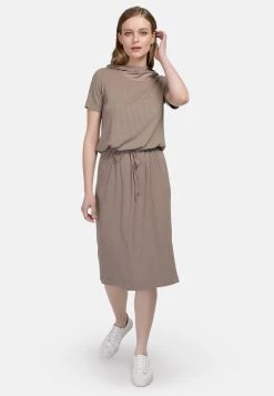 HELMIDGE Robe Pull Beige Femme