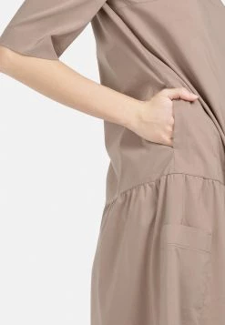 HELMIDGE Femme Robe De Jour Beige -HELMIDGE Soldes Boutique d0b6ea0a58e2430586cc4144f7e2c399