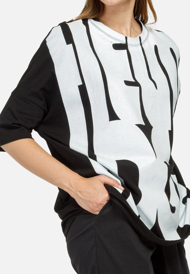 HELMIDGE T Shirt Imprimé Schwarz Femme 7 HELMIDGE T Shirt Imprimé Schwarz Femme – Image 5