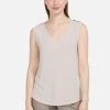 HELMIDGE Femme Débardeur Mottled Beige -HELMIDGE Soldes Boutique d21ba202d8f049a88c6a0fb65c6909df
