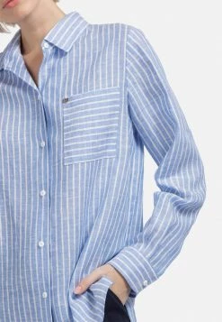 HELMIDGE Chemisier Weiss Hellblau Femme 11 HELMIDGE Chemisier Weiss Hellblau Femme -HELMIDGE Soldes Boutique d3b833c9ffff422ca226624928948955