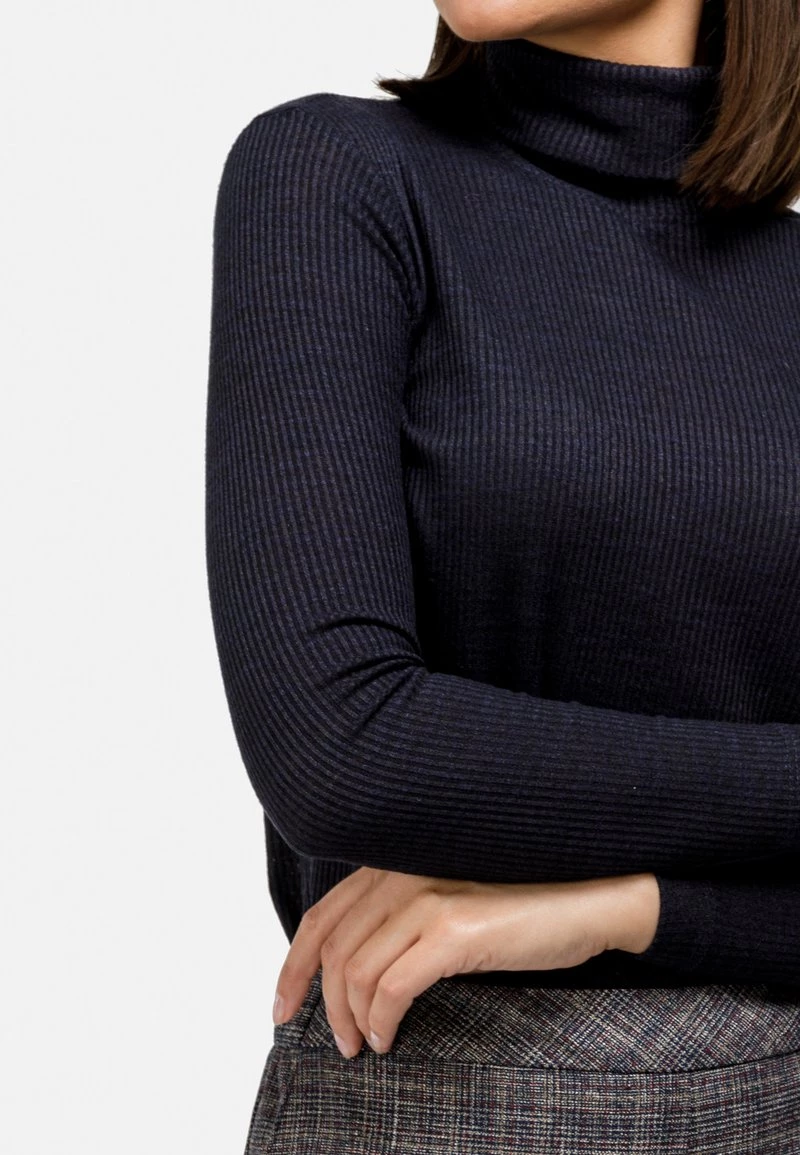 HELMIDGE T Shirt à Manches Longues Dunkel Blau Femme 6 HELMIDGE T Shirt à Manches Longues Dunkel Blau Femme – Image 4