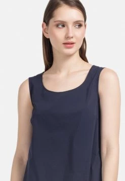 HELMIDGE OHNE ÄRMEL Robe De Jour Dunkel Blau Femme