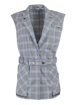 HELMIDGE Veste Sans Manches Grau Hellblau Femme -HELMIDGE Soldes Boutique d6de94b3cbd74dccab66e25c8cd4474b