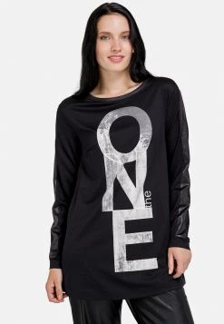 HELMIDGE T Shirt à Manches Longues Black Femme