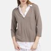 HELMIDGE KRAGEN Blouse Beige Femme -HELMIDGE Soldes Boutique d9e549655c5d4e409aea199d04211d21