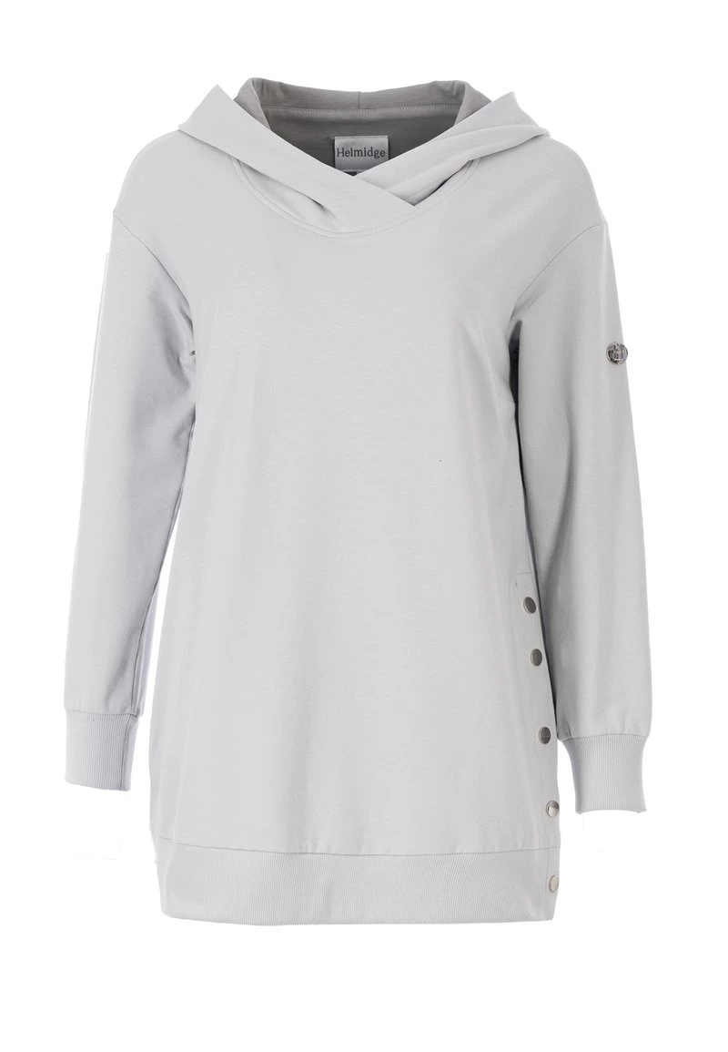 HELMIDGE LOCKEREN SCHNITT Sweat à Capuche Hellgrau Femme 9 HELMIDGE LOCKEREN SCHNITT Sweat à Capuche Hellgrau Femme – Image 7