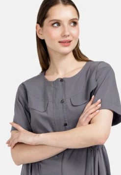 HELMIDGE Robe Longue Dunkel Grau Femme 15 HELMIDGE Robe Longue Dunkel Grau Femme -HELMIDGE Soldes Boutique dc57dee555fa43a68e316d8b87f0d49d