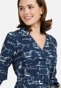 HELMIDGE Femme Robe De Jour Blau -HELMIDGE Soldes Boutique dd3a2a25fc7b4cafbd761a1d1205d13f