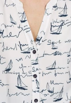 HELMIDGE Femme DRUCK Blouse Weiss -HELMIDGE Soldes Boutique dddf49e675bc4034b0fa299affceeec0