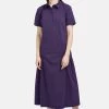 HELMIDGE Femme Robe Chemise Lila -HELMIDGE Soldes Boutique de7ea409c3be4695a721beee63dbc51e