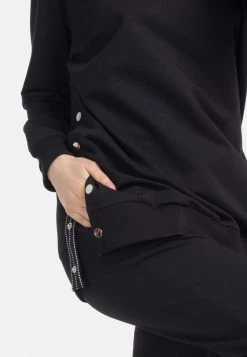 HELMIDGE LOCKEREN SCHNITT Sweat à Capuche Schwarz Femme -HELMIDGE Soldes Boutique deee91e0327846fca05b15fbe7d08a3a