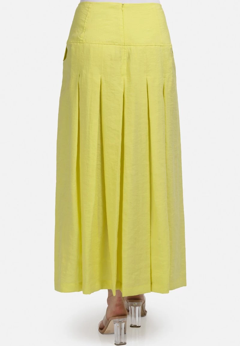 HELMIDGE Femme Jupe Plissée Gelb 4 HELMIDGE Femme Jupe Plissée Gelb – Image 2
