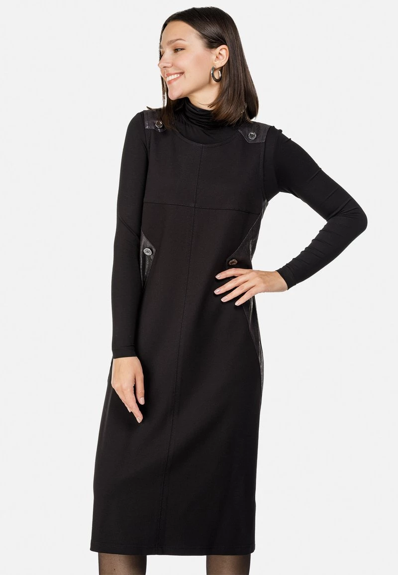 HELMIDGE Femme TRAGERKLEID Robe Pull Schwarz 3 HELMIDGE Femme TRAGERKLEID Robe Pull Schwarz