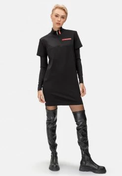 HELMIDGE Robe De Jour Schwarz Femme