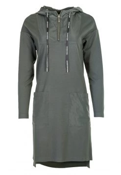 HELMIDGE Femme Robe En Jersey Hellkhaki -HELMIDGE Soldes Boutique e6963f681d314e6697b741cf0e72497d