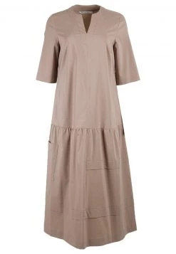 HELMIDGE Femme Robe De Jour Beige -HELMIDGE Soldes Boutique e7b2f2b876c641189c94b3e4b7cd9484