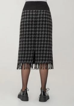 HELMIDGE Femme Jupe Crayon Grau Schwarz -HELMIDGE Soldes Boutique e7dc33537e9d4c2aa9ea7a6e0add4064