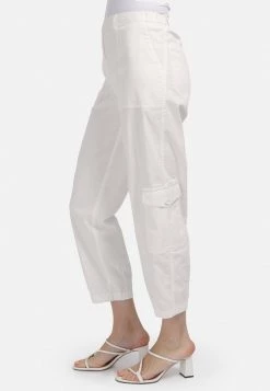 HELMIDGE Pantalon Cargo Milchig Femme -HELMIDGE Soldes Boutique e82a7b3263054b35adc30de9f5a5b2af