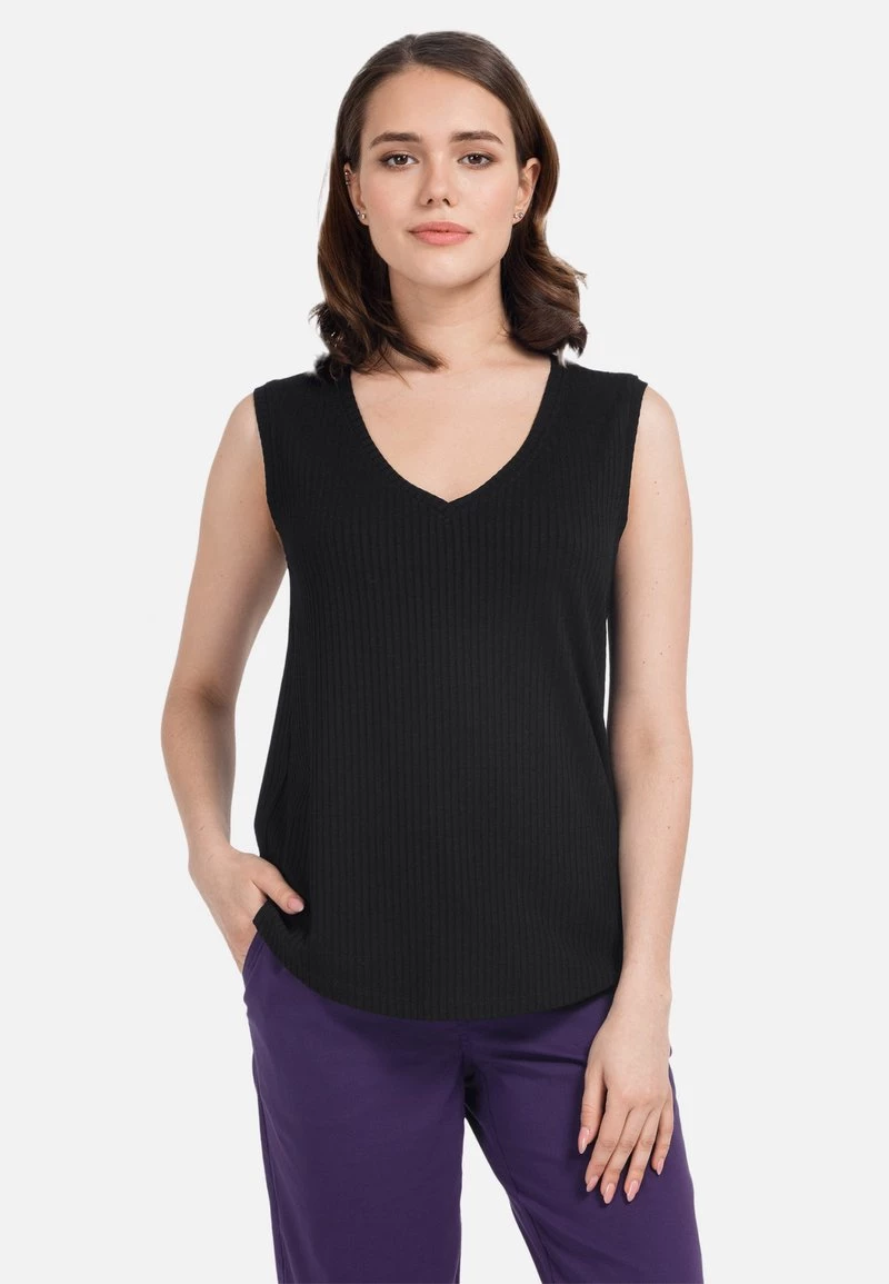 HELMIDGE Femme Débardeur Schwarz 3 HELMIDGE Femme Débardeur Schwarz