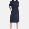 HELMIDGE Femme ETUIKLEID Robe De Jour Dunkel Blau -HELMIDGE Soldes Boutique ea1b7099f1624b1abba7ef78e72dafcb