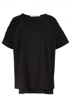 HELMIDGE Femme KURZARMBLUSE BLUSE Blouse Schwarz 15 HELMIDGE Femme KURZARMBLUSE BLUSE Blouse Schwarz -HELMIDGE Soldes Boutique ea3ee2e8b26147478d23232a7389775c