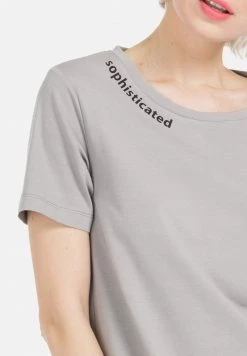 HELMIDGE Femme T Shirt Imprimé Grau -HELMIDGE Soldes Boutique ec2760919ce1495f898676939a7ac123