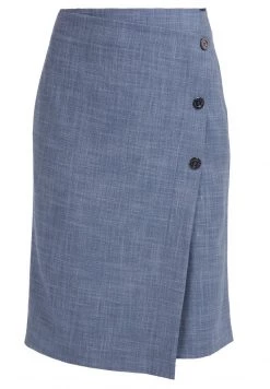 HELMIDGE Jupe Portefeuille Grau Blau Femme -HELMIDGE Soldes Boutique f084cc8e2a0a4abf904a61b592b43046