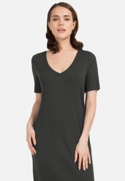 HELMIDGE Femme Robe Fourreau Dunkel Khaki -HELMIDGE Soldes Boutique f24bb6c505ad480f8632288eea3ca961