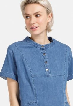 HELMIDGE Femme Robe En Jean Blau 11 HELMIDGE Femme Robe En Jean Blau -HELMIDGE Soldes Boutique f339ba60127b4394be09ba6ae000d7e4