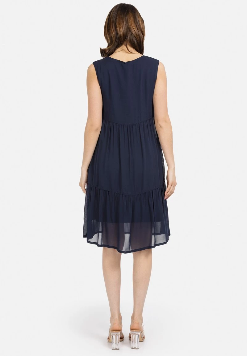 HELMIDGE Femme Robe De Jour Dunkel Blau 5 HELMIDGE Femme Robe De Jour Dunkel Blau – Image 3