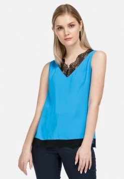 HELMIDGE Femme MIT V AUSSCHNITT Blouse Royal