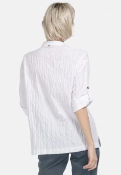 HELMIDGE Femme MIT STEHKRAGEN Blouse Weiss -HELMIDGE Soldes Boutique f7457e2e7a40484ab5243def92c118b6