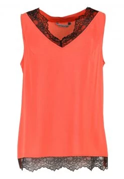 HELMIDGE MIT V AUSSCHNITT Blouse Orange Femme -HELMIDGE Soldes Boutique f7fce17b66e24217b31a0ae48e8b0537