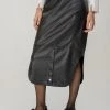 HELMIDGE Femme LEDERROCK LEDERROCK Jupe En Cuir Schwarz -HELMIDGE Soldes Boutique f98dd94148664633acdc55327b01cb45