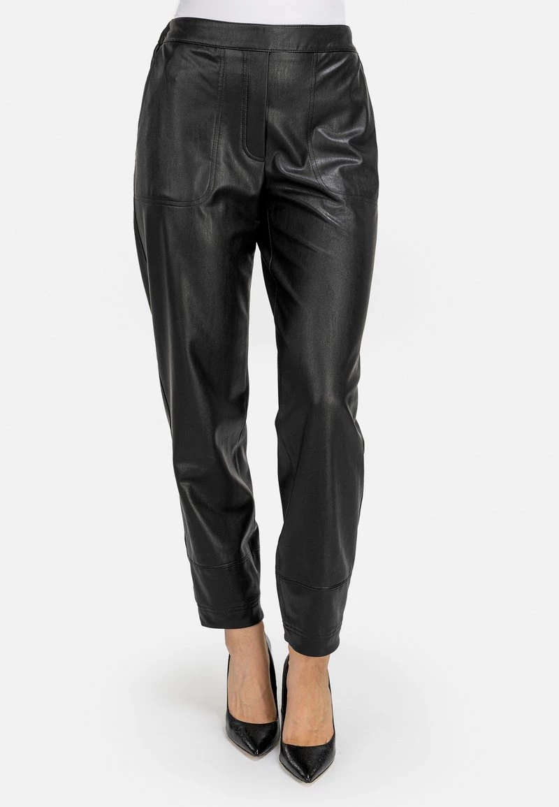 HELMIDGE LEDERHOSE Pantalon En Cuir Schwarz Femme 3 HELMIDGE LEDERHOSE Pantalon En Cuir Schwarz Femme
