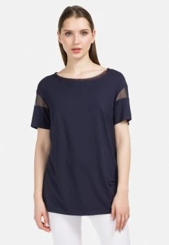 HELMIDGE Blouse Dunkel Blau Femme -HELMIDGE Soldes Boutique faf2ad1ebcb34130ad235efbb9923320
